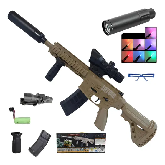 Metralleta, Pistola Fusil M14 Balas De Hidrogel Recargable 