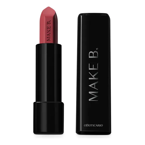 Batom Mate Rosa Rose Fabulous Make B. Boticário 4g