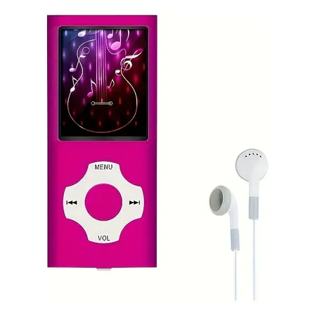 Reproductor Mp4 Portátil Con Radio Fm Pink