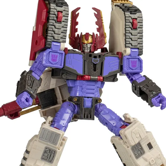Figura De Galvatron - Armada Universe Transformers Generations Legacy United , Clase Líder, 17 Cm., Se Transforma A Tanque En 22 Pasos , +8 Años , Coleccionable Hasbro