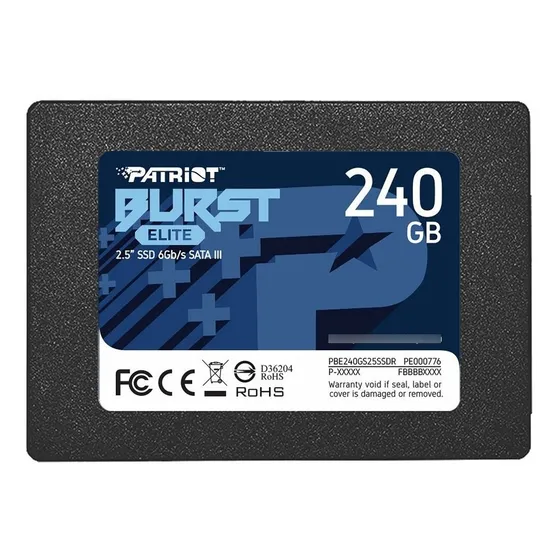 Disco Solido Ssd Patriot Burst Elite Gaming 240gb Sata 3 2,5 Color Gris
