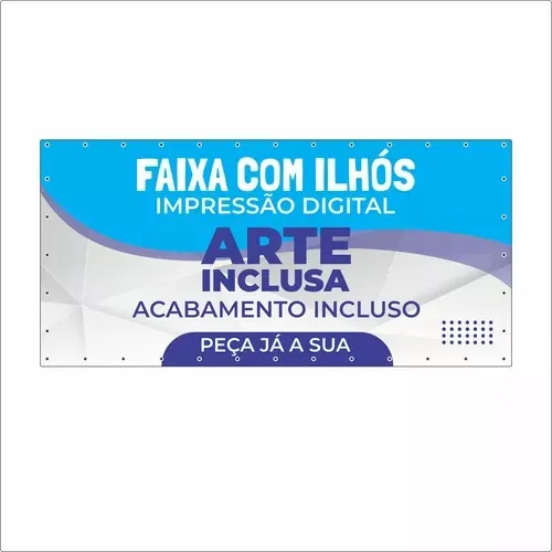 Banner, Faixa, Lona Com Ilhós 150x105cm Arte Inclusa