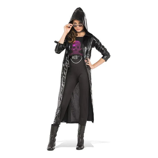 Conjunto De Abrigo Gótico Negro Para Adolescente, Talla M, C