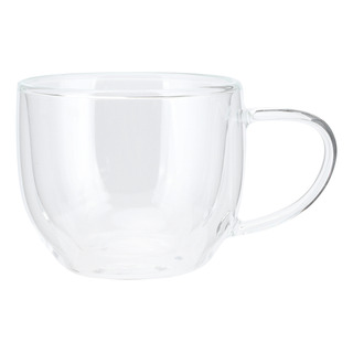 Vaso De Vidrio De 250 Ml De Doble Pared Transparente Con Asa Vaso De Vidrio De 250 Ml De Doble Pared Transparente Con Asa