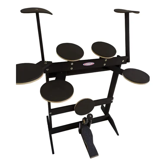 Bateria Praticável, Acompanha Pedal De Bumbo E Baquetas