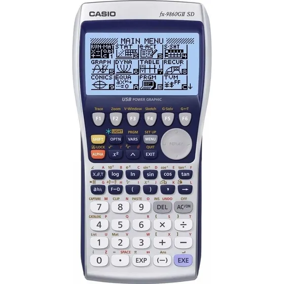 Calculadora Graficadora Casio Fx 9860gii Sd Casio Centro Color Plateado