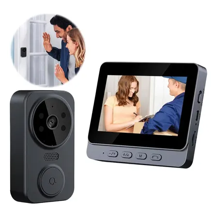 Timbre Seguridad Puerta Timbre Inalambrico Con Camara