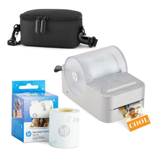 Impresora Hp Sprocket Panorama Instant Portable Gris Con Fun Impresora Hp Sprocket Panorama Instant Portable Gris Con Fun