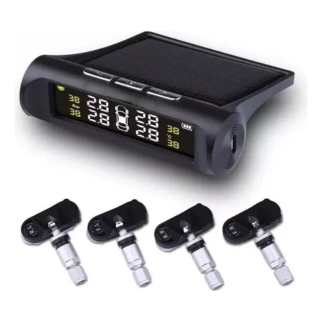 Medidor De Presión De Llanta Solar Interno Sensor Tpms Seisa