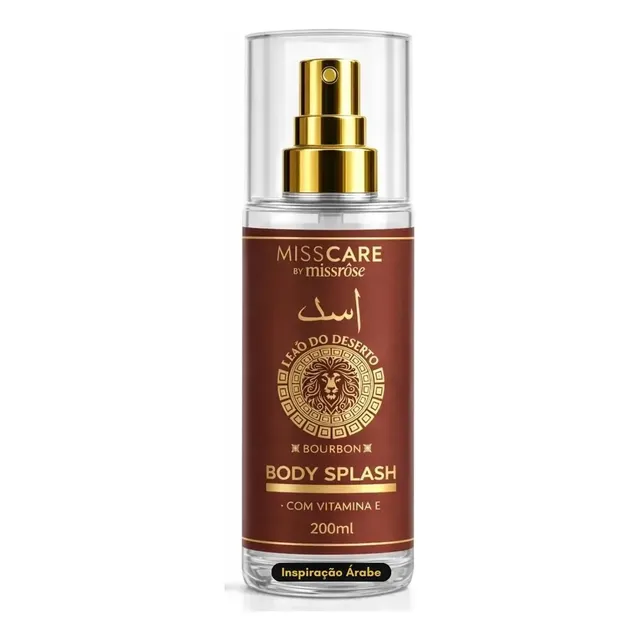 Body Splash Masculino Leão Do Deserto Miss Rôse 200ml Árabe