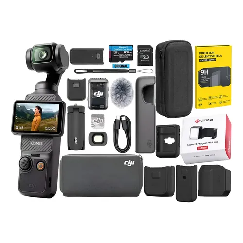 Câmera de vídeo DJI Osmo 4K OT-210 preta Pocket 2 Creator Combo