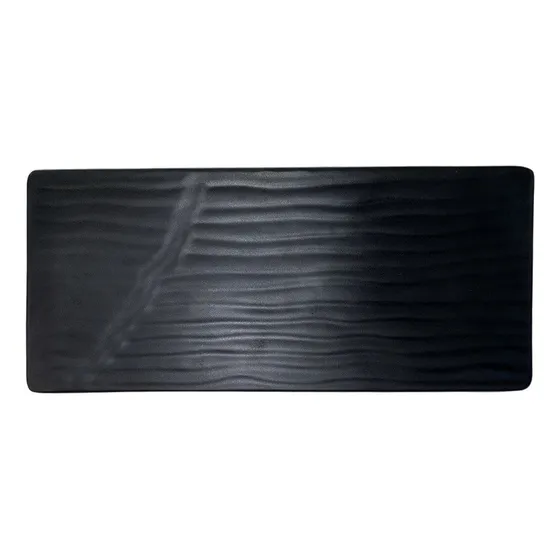 Bandeja Plato De Melamina Negro Para Sushi 31cm X 14cm