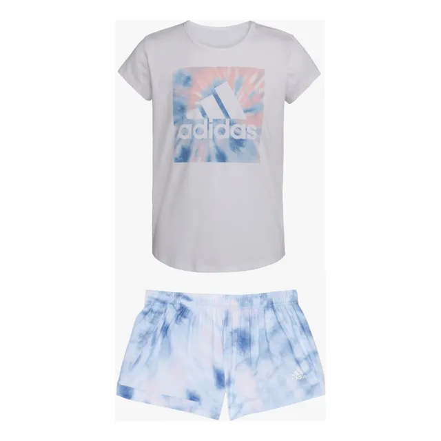 Short Y Franela  adidas Talla 14 Original De Ninas