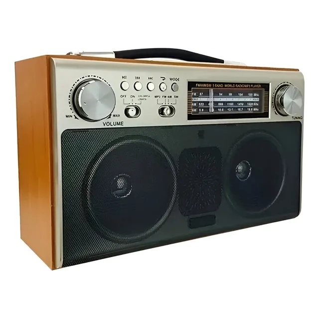 Radio Vintage Retro Bluetooth Am/fm Usb Mp3 Aux Micro Sd