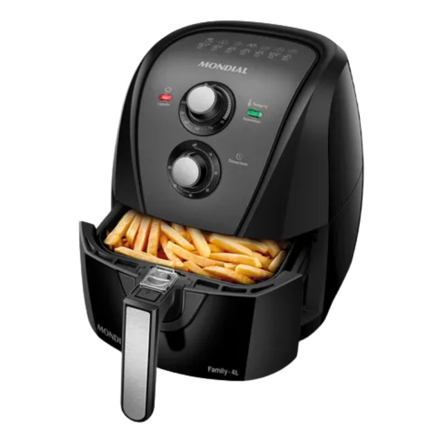 Fritadeira Air Fryer 4l Mondial Preto 1500w Afn-40 127v Fritadeira Air Fryer 4l Mondial Preto 1500w Afn-40 127v