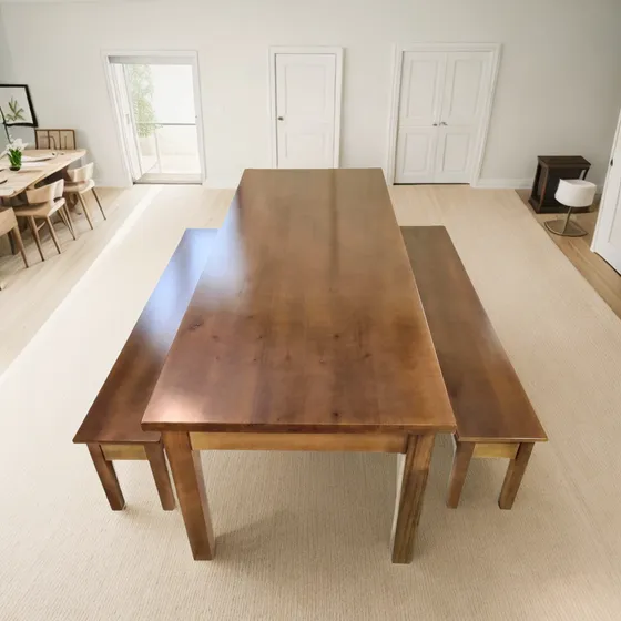 Mesa Madeira Rústica  Banco Churrasco 2,5m 10 Lugares