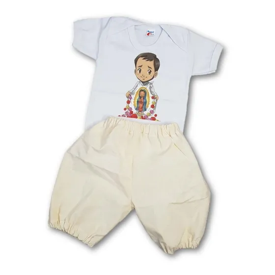 Traje Virgencita Juan Diego 12 Diciembre Pañalero Y Short