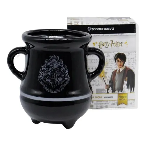 Caneca Formato 3d Poção Hogwarts Prata Harry Potter Bruxo