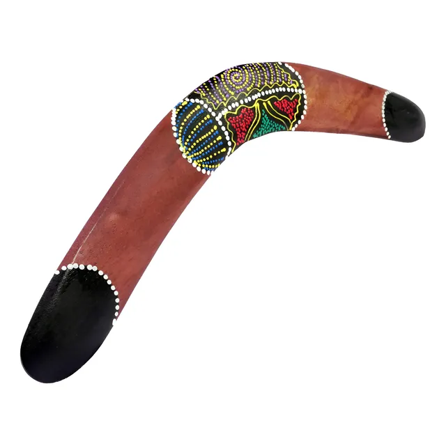 Boomerang De Madera Pintado