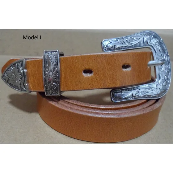 Cinturon De Cuero De Bufalo Western I