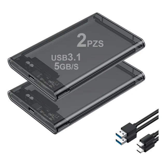 2pzs Case Para Disco Duro 2.5 Sata Usb 3.1 Carcasa Hdd/ssd