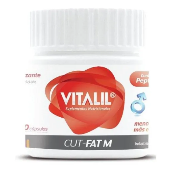 Cut-fat M Masc Vitalil Peptona Linfar Quemador De Grasa Sabor Cut Fat