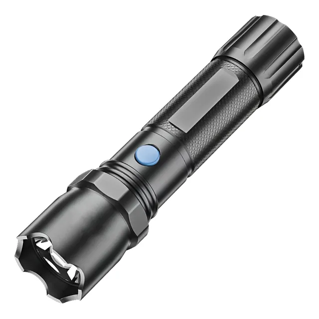 Linterna Taser Recargable Portátil Emergencia Luz Blanca