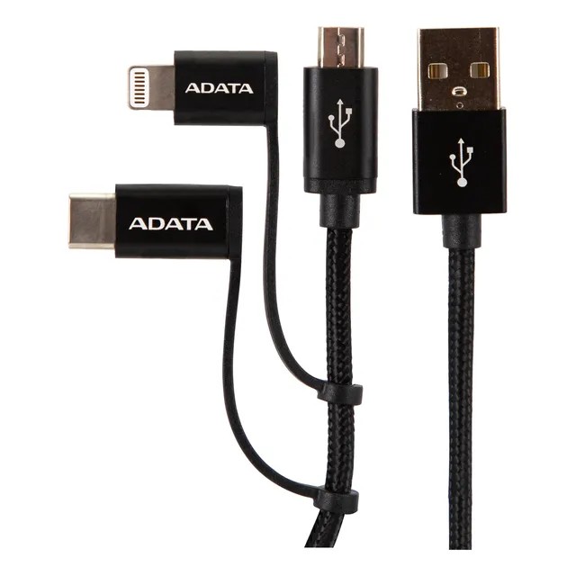 Cable Adata Micro Usb 3 En 1 Black