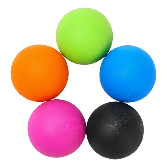 Bola de Massagem para Liberação Miofascial Lacrosse Pro 65mm Cor Azul