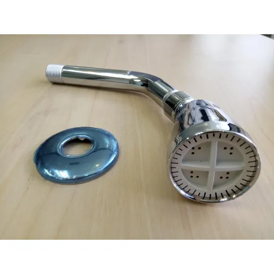 Ducha Regadera Plástica  Fermetal Con Tubo  Y Roceta 