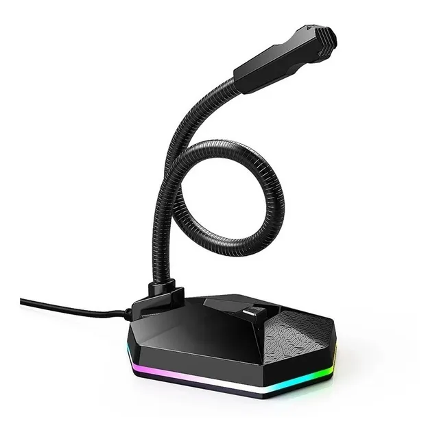 Microfono Meetion Mc13 Omnidireccional Gaming Con Rgb Usb