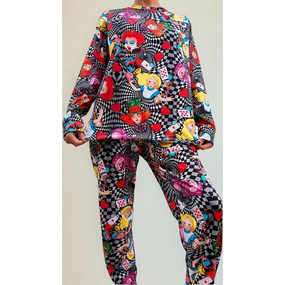 Pijama Largo Adulto Animado Manga Larga Alicia