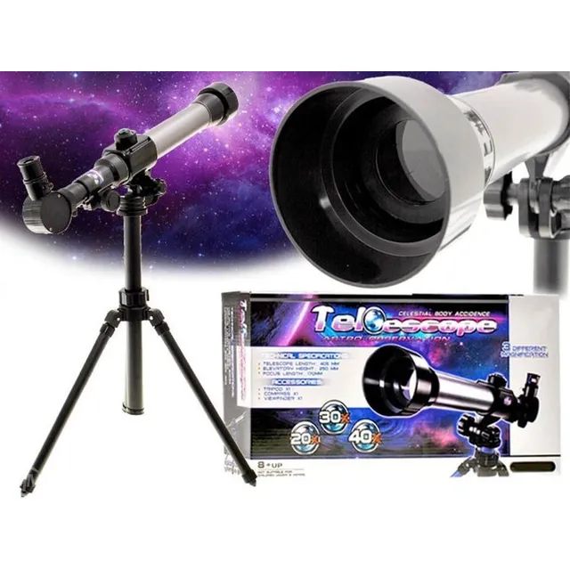 Telescopio Iniciacion Niños. 3 Aumentos 20x, 30x Y 40x Zoom