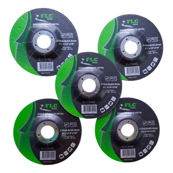 Disco De Pulir Y Desbastar Metal De 4 ½'' F L C (5 Und ).