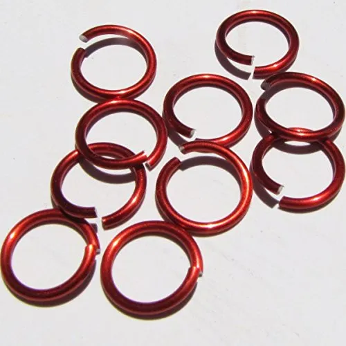 Rojo Aluminio Anodizado Jump Anillo Corte Sierra