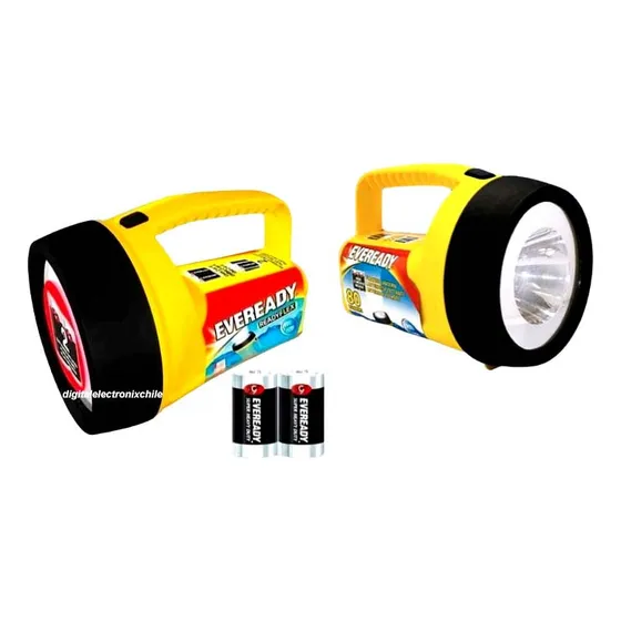 Foco Led Auto/casa/camping Readyflex + 2 Pilas D Eveready