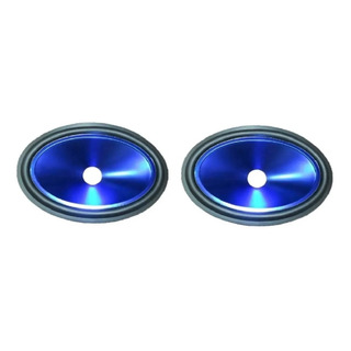 2 Cono Bocina 6x9 Entrada 1 Plastico Azul Suspencion Caucho 2 Cono Bocina 6x9 Entrada 1 Plastico Azul Suspencion Caucho
