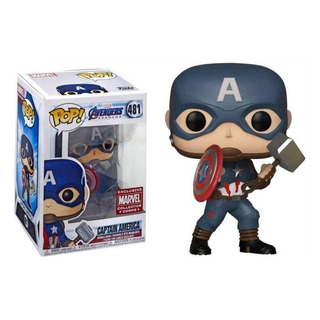 Funko Pop Marvel Endgame 481 Captain America W/ Mjolnir Funko Pop Marvel Endgame 481 Captain America W/ Mjolnir