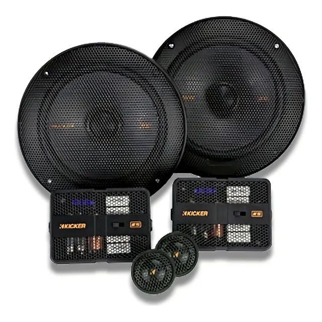 Set De Medios Kicker 6-1/2 Kss65 Tweeter 250 Watts Color Negro