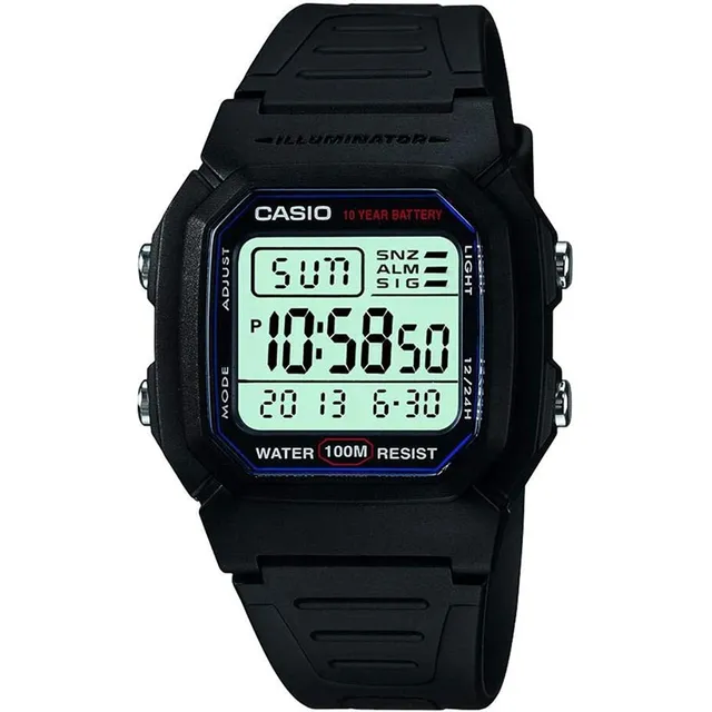 Reloj Deportivo Clásico Casio W800h-1av Para Hombre 