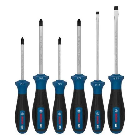 Kit Jogo De Chaves De Fenda Bosch Pro Ph/pz/sl 6 Unidades