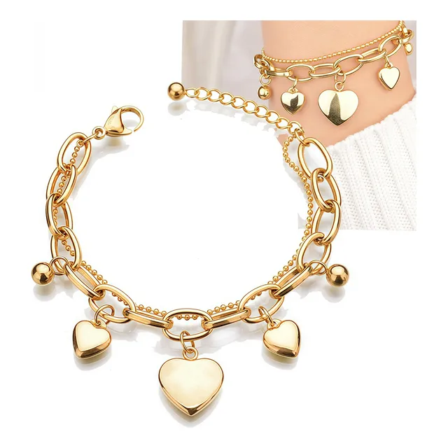 Pulsera En Oro Laminado Con Árbol De La Vida Para Mujer