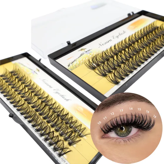 Pestañas Postizas Extensiones Racimos Lash Mink 40d Dd Diy