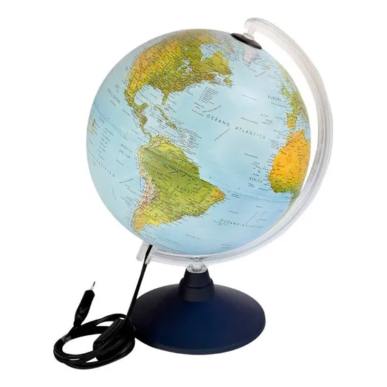 Globo Terraqueo Elite Fisico / Politico 30cm Con Luz