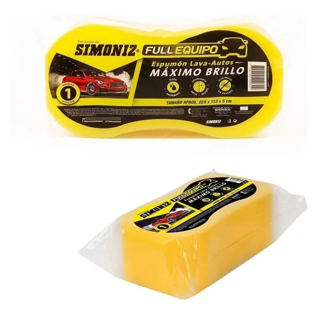 Espuma Esponja Vehículo Carro Moto Simoniz Lava- Autos