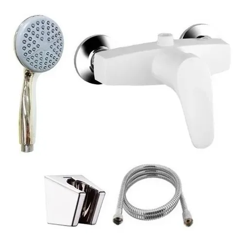 Griferia Ducha Monocomando Doha Abs Blanca 7228