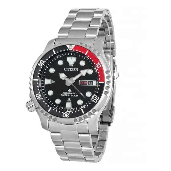 Relógio Citizen Masculino Divers 200m Tz31696t Aço Coke