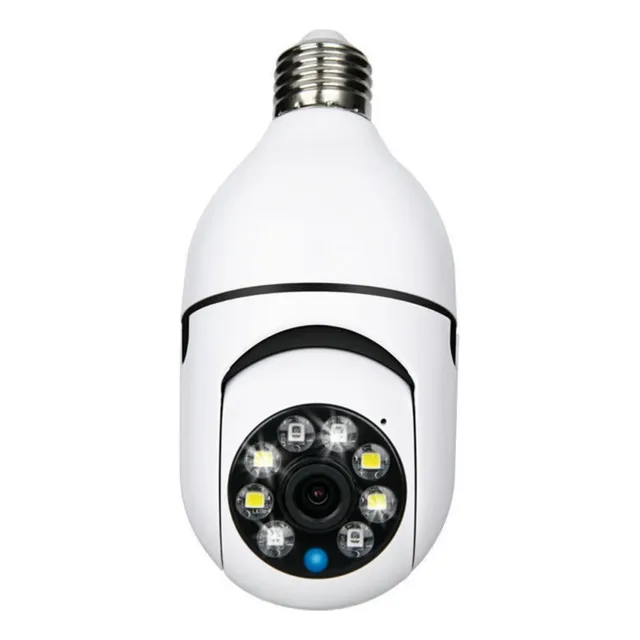 Cámara De Seguridad Panorámica Wifi Tipo Foco Home Light