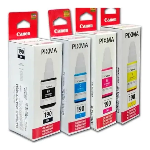 Tinta Can Pack 4 Colores Serie G190 Negrocyan/magenta/yellow