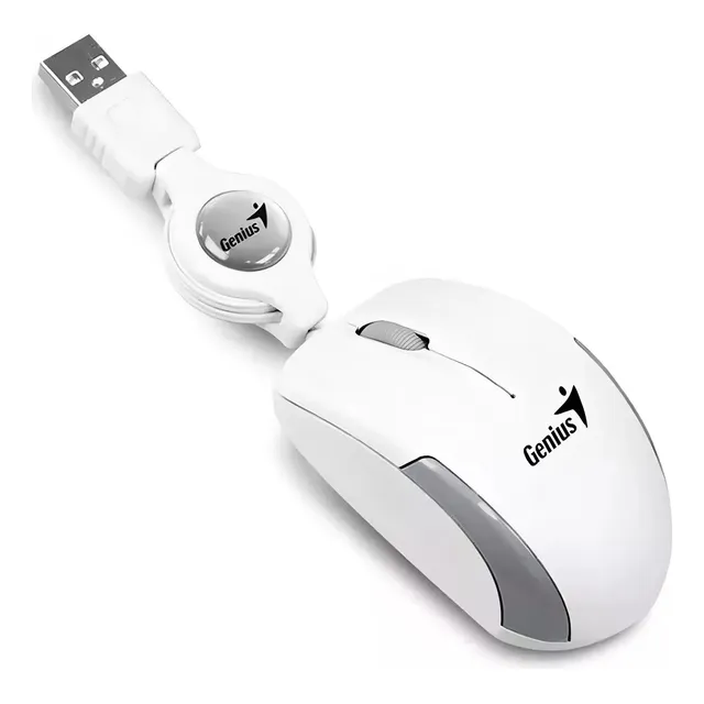 Mouse mini Genius Micro Traveler V2 31010125102 blanco